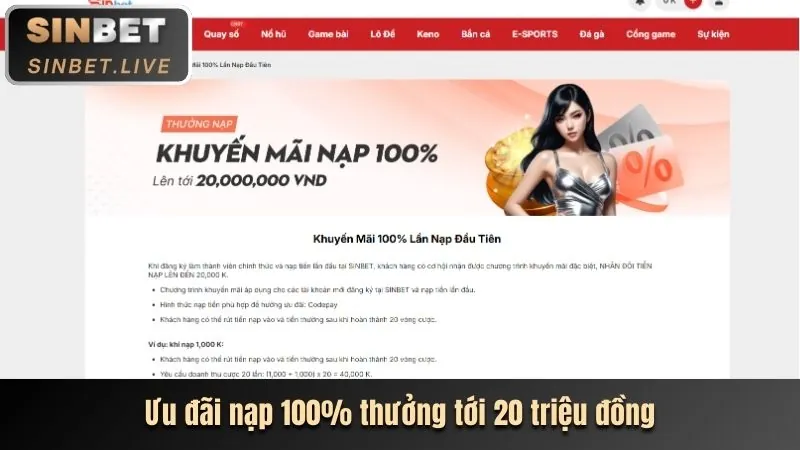 Ưu đãi đăng nhập 188k